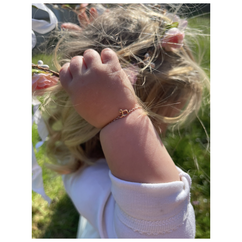 Bracelet Chaine Enfant Personnalisé "La petite minuscule"