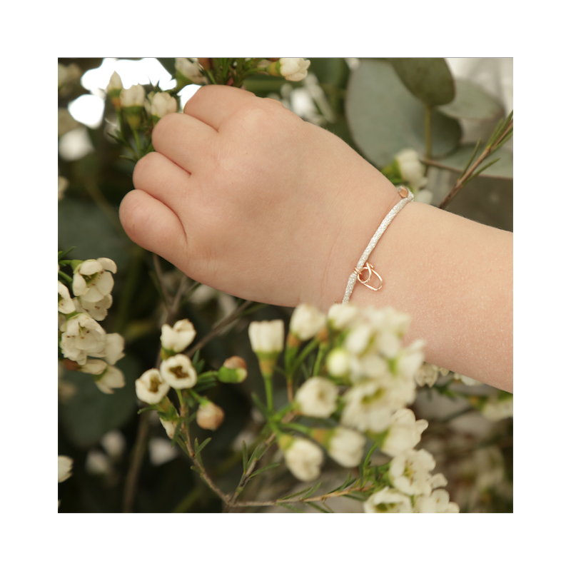 Bracelet  enfant paillete personnalisé / "Majuscule"