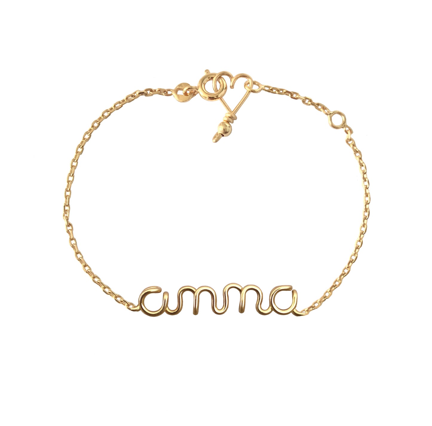 Bracelet chaine enfant personnalisé / 7 caractères max