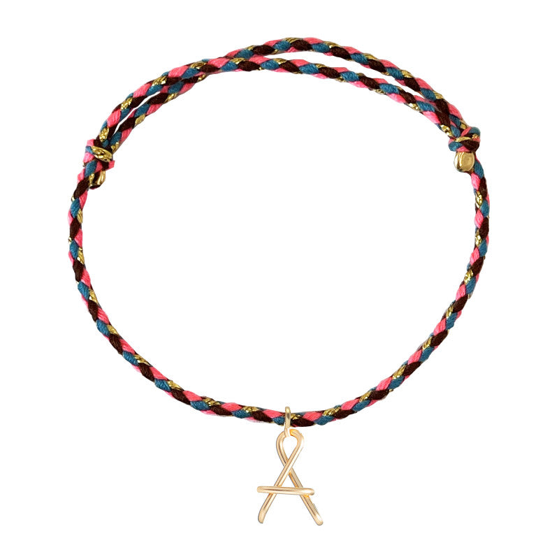Pulsera inicial trenza