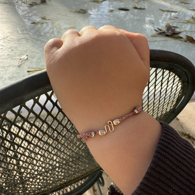 Bracelet ma petite minuscule paillettée