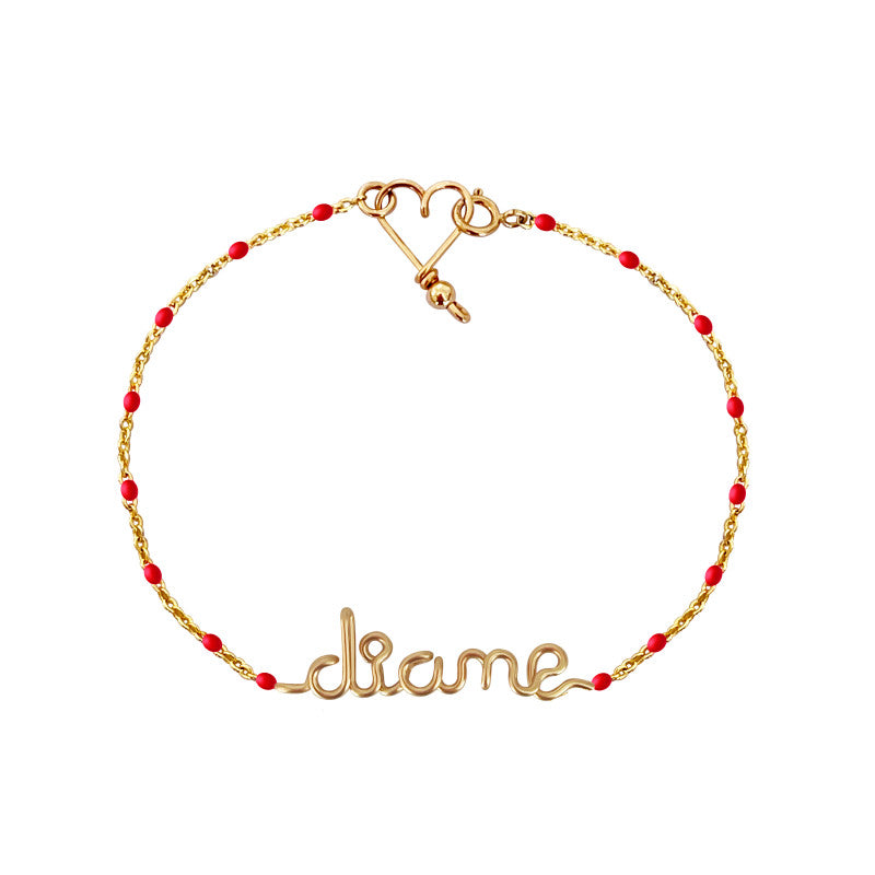 Bracelet Chaine Personnalisé Rosary colors