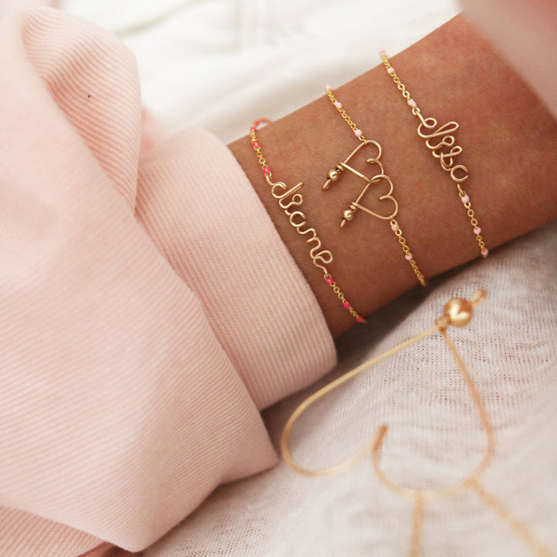 Bracelet Chaine Personnalisé Rosary colors