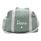 Personalized Linen Diaper Bag
