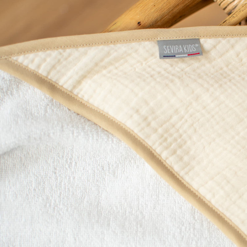 Cape de bain en gaze de coton, Jeanne