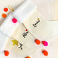 Personalized Christmas stocking - White