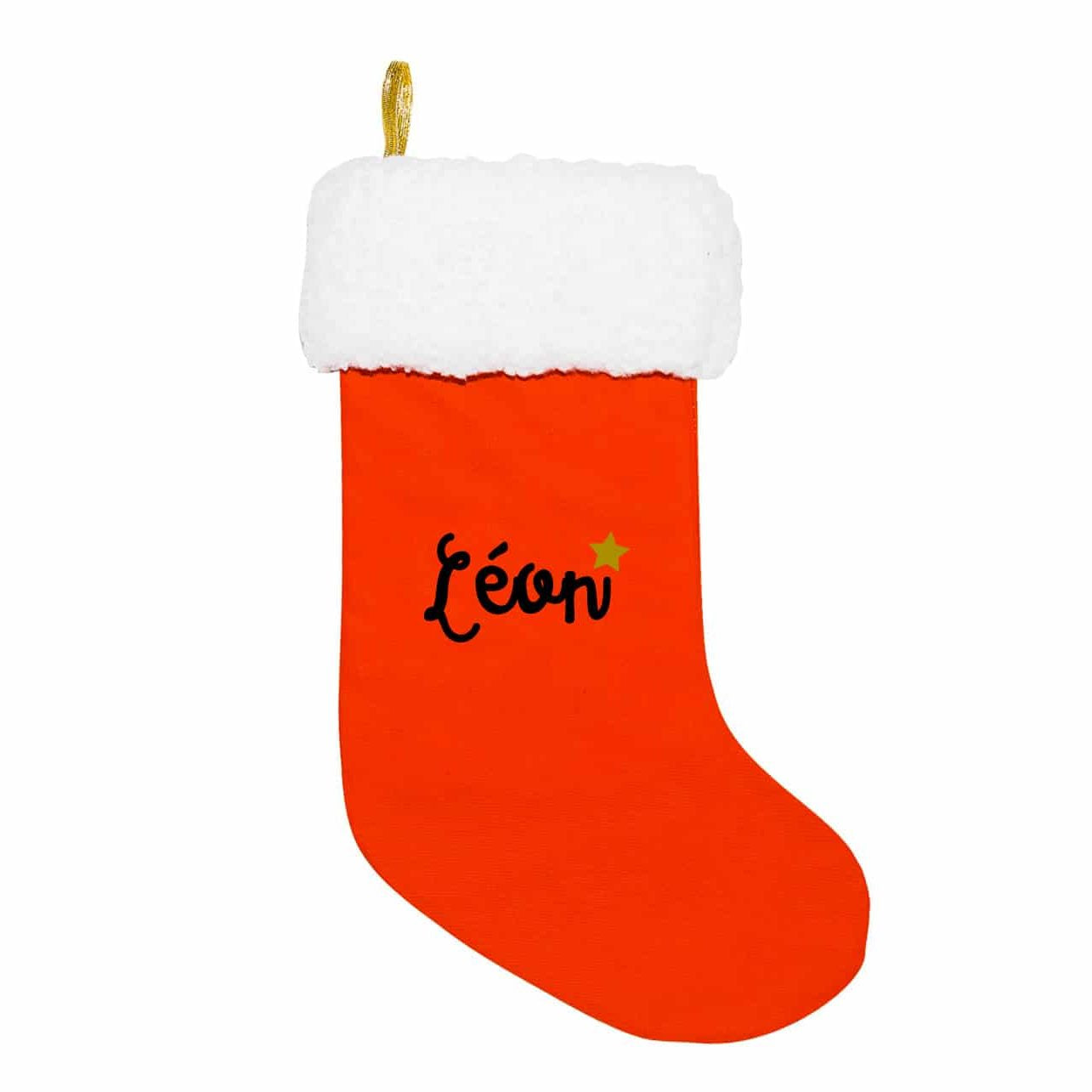 Calcetín de Navidad personalizado - Rojo