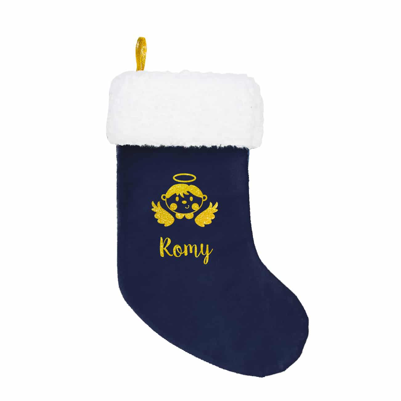 Calcetín de Navidad personalizado - Azul