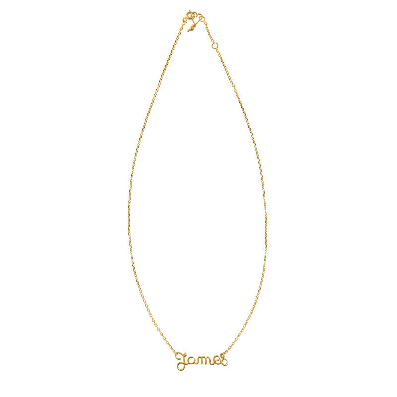 Collier Chaine Personnalisé au fil lisse