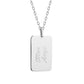 Collier homme personnalisé - plaque l'explorateur - Argent