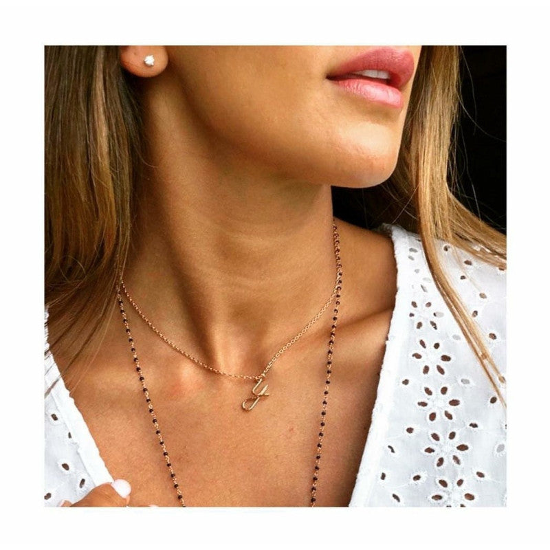 Collier Initiale Personnalisé Sparkle