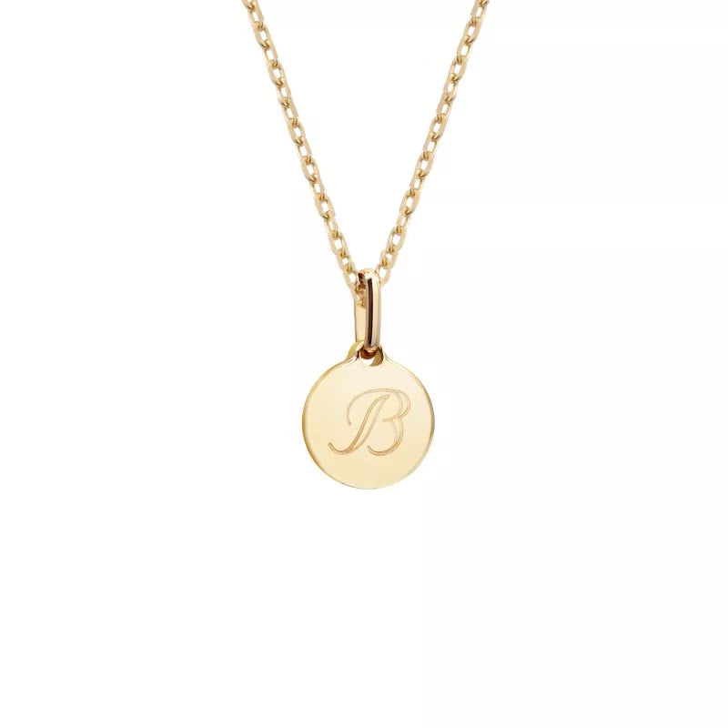 Collar personalizado pequeña piedra semipreciosa - cadena sencilla - Baño de oro