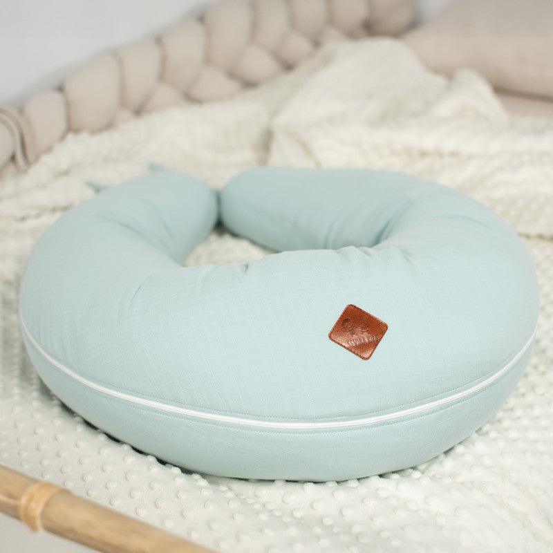 Coussin de maternité et d’allaitement + housse en gaze de coton