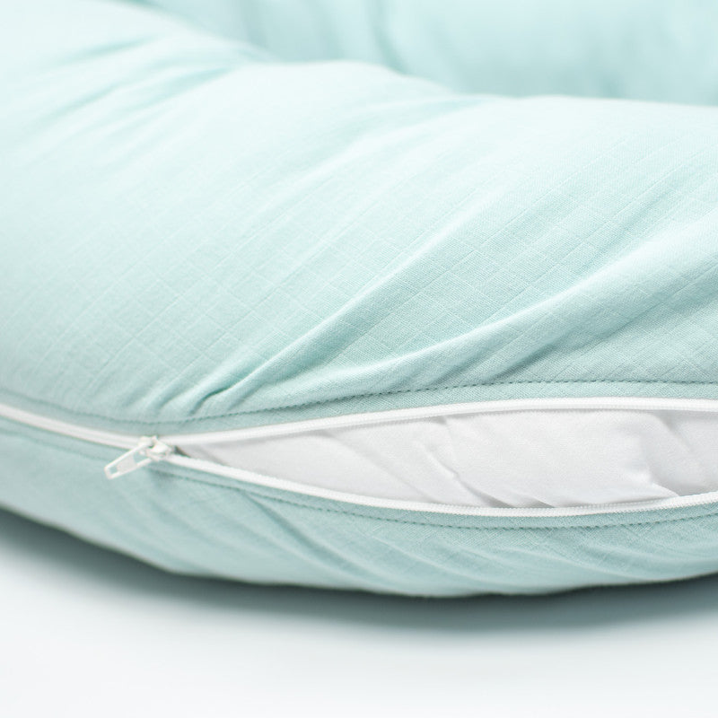 Coussin de maternité et d’allaitement + housse en gaze de coton
