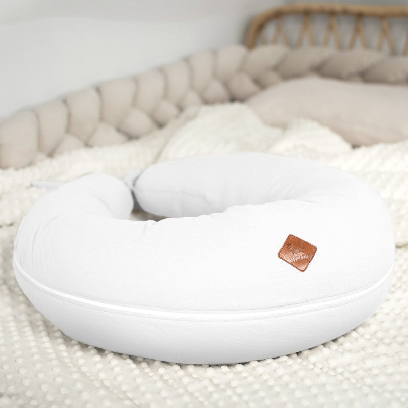 Coussin de maternité et d’allaitement + housse en gaze de coton