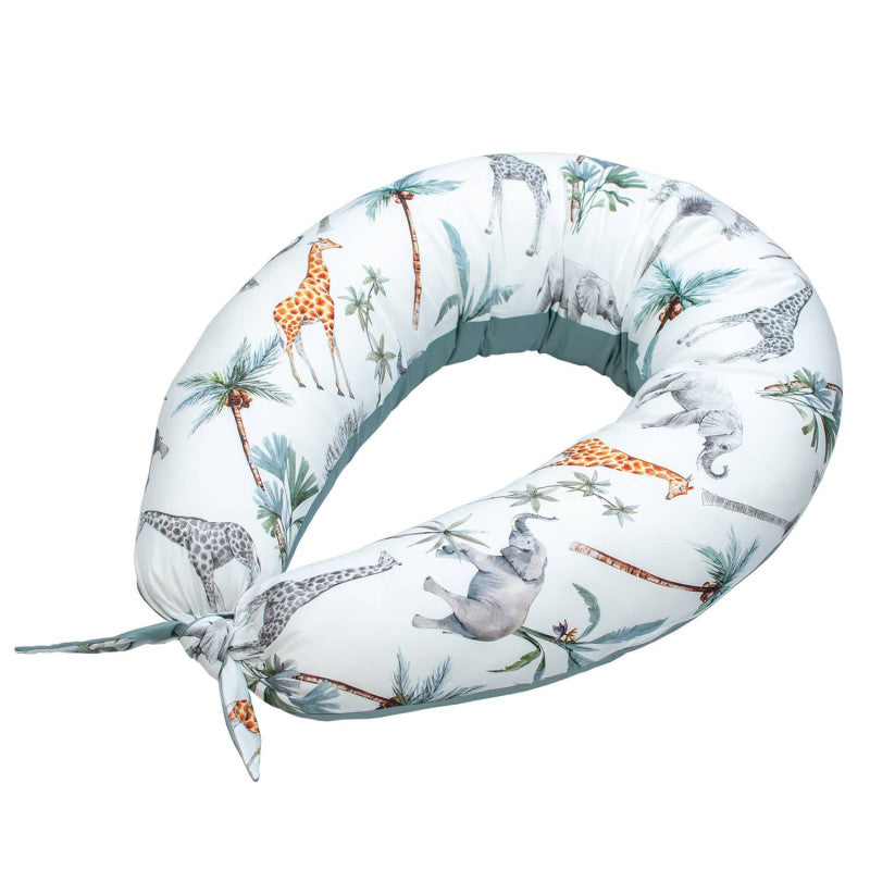Coussin de maternité et d’allaitement + housse, Safari