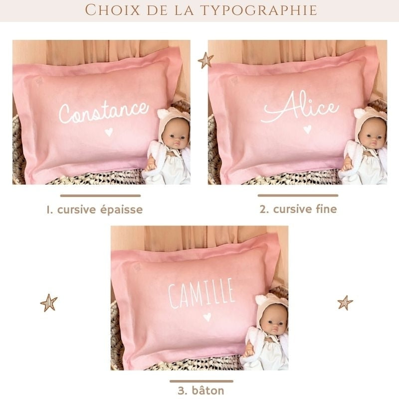 Coussin Personnalisé en Lin naturel