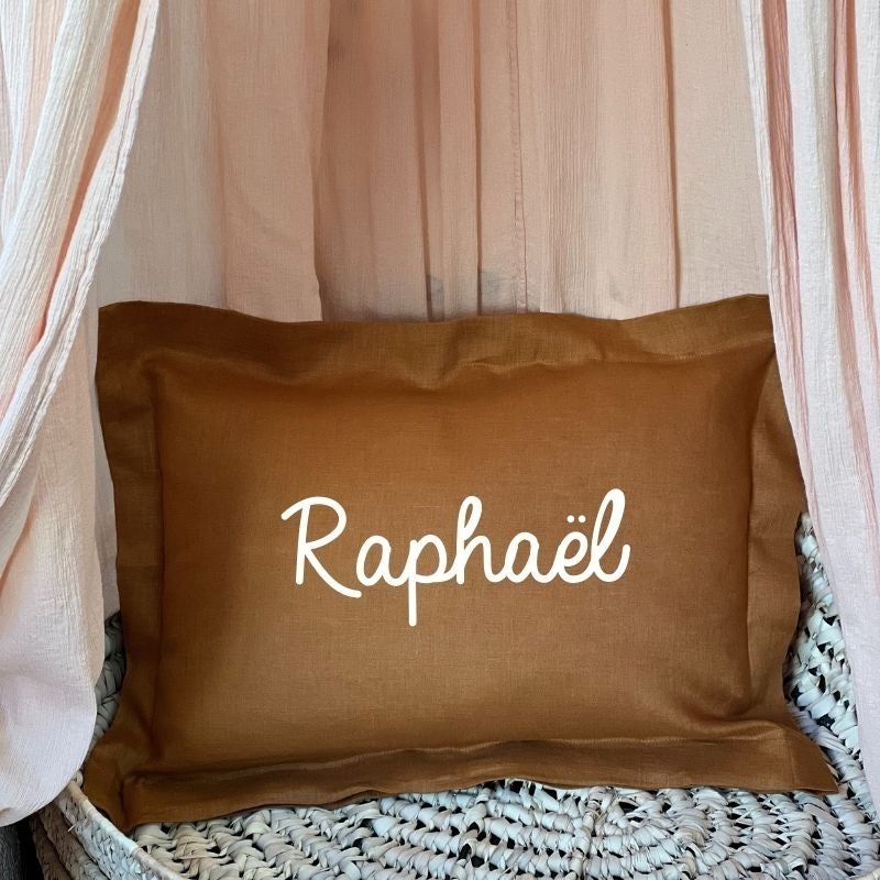 Coussin Personnalisé en Lin naturel