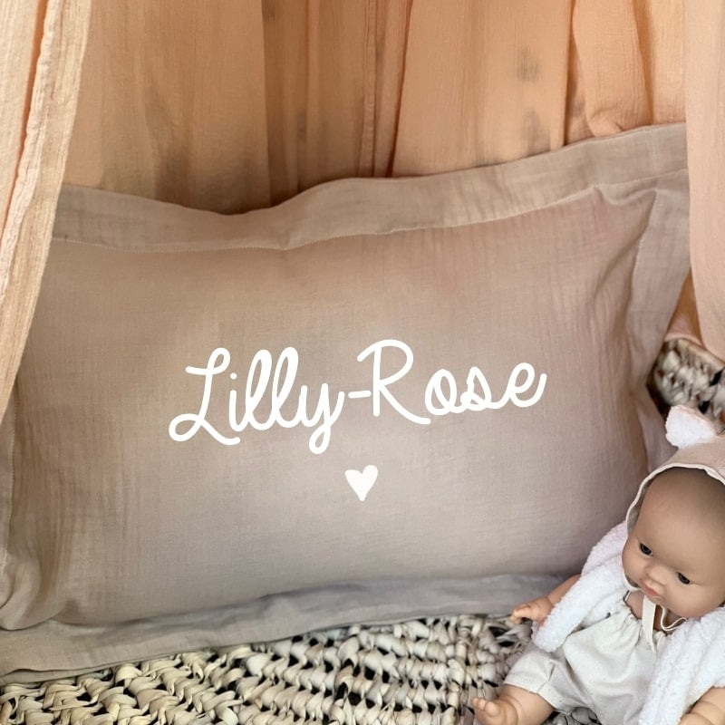 Coussin Personnalisé en Double Gaze de Coton