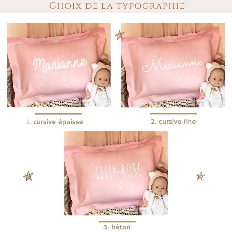Coussin Personnalisé en Lin naturel