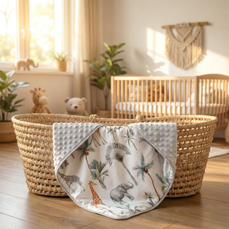 Couverture légère en minky 