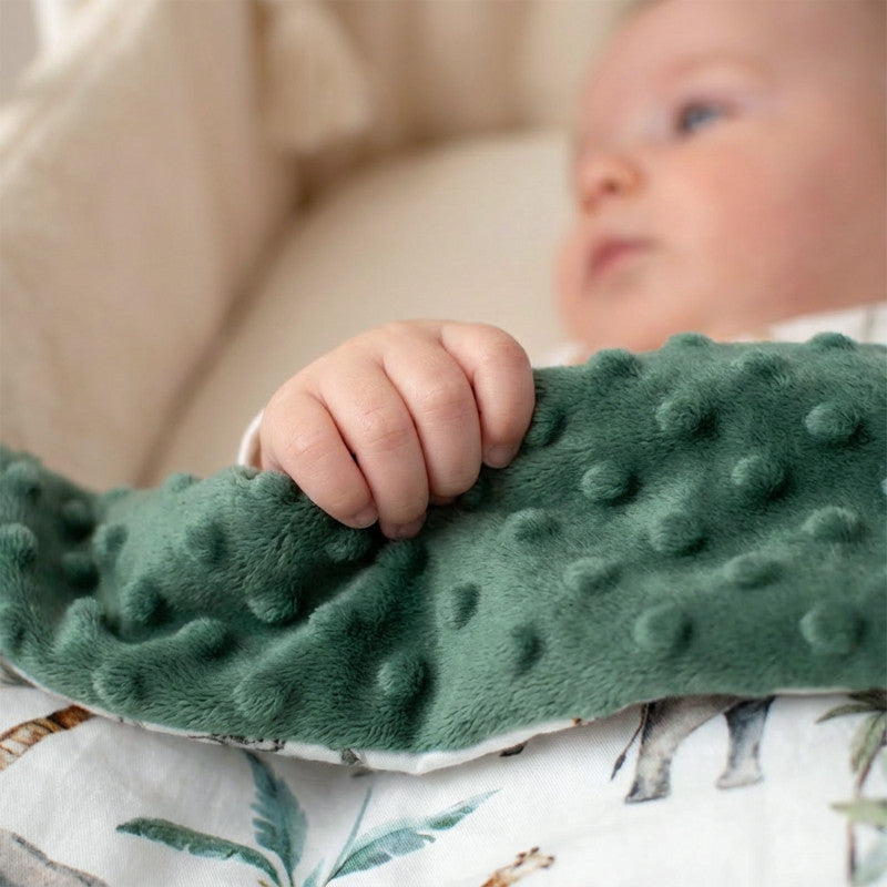 Couverture réversible en minky, Safari