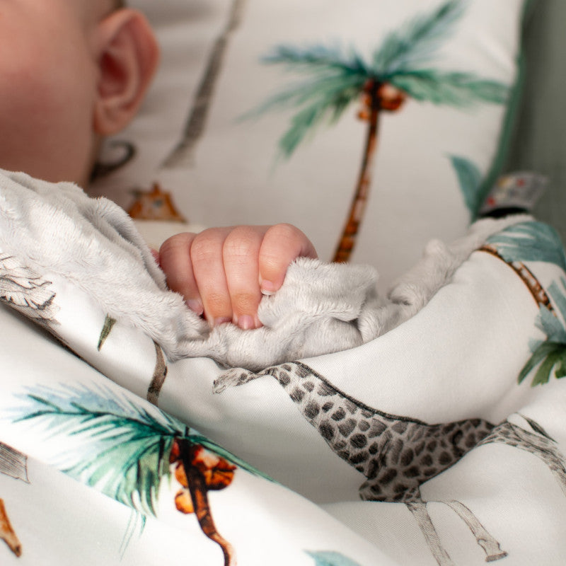 Couverture réversible en minky, Safari