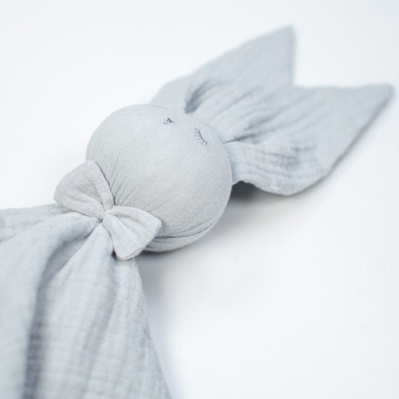 Doudou Conejo personalizable en gasa de algodón, Jeanne