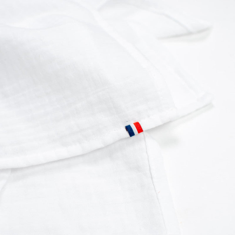 Doudou Conejo personalizable en gasa de algodón, Jeanne