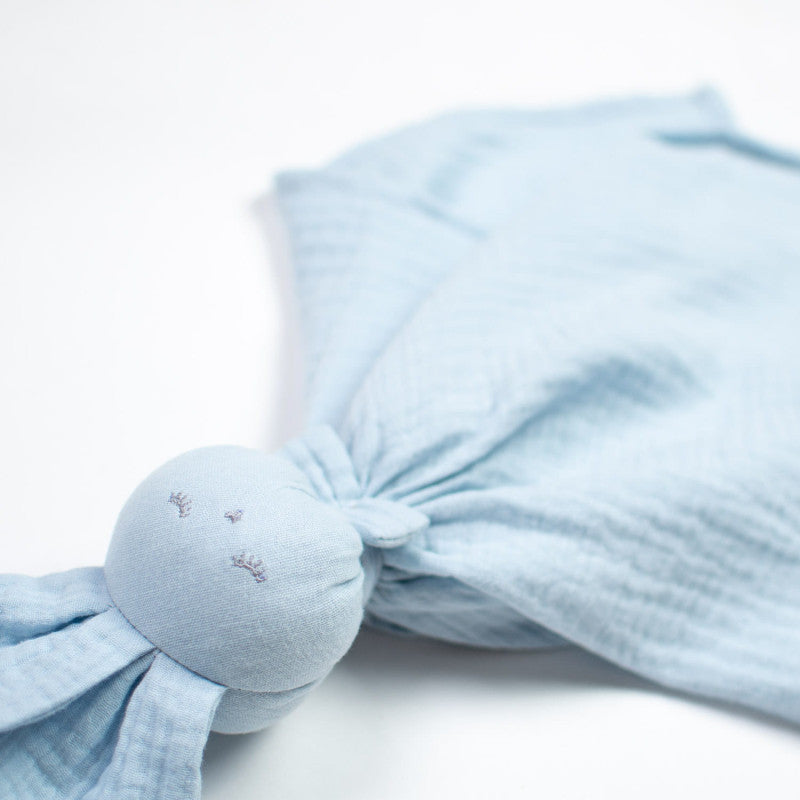 Doudou Conejo personalizable en gasa de algodón, Jeanne