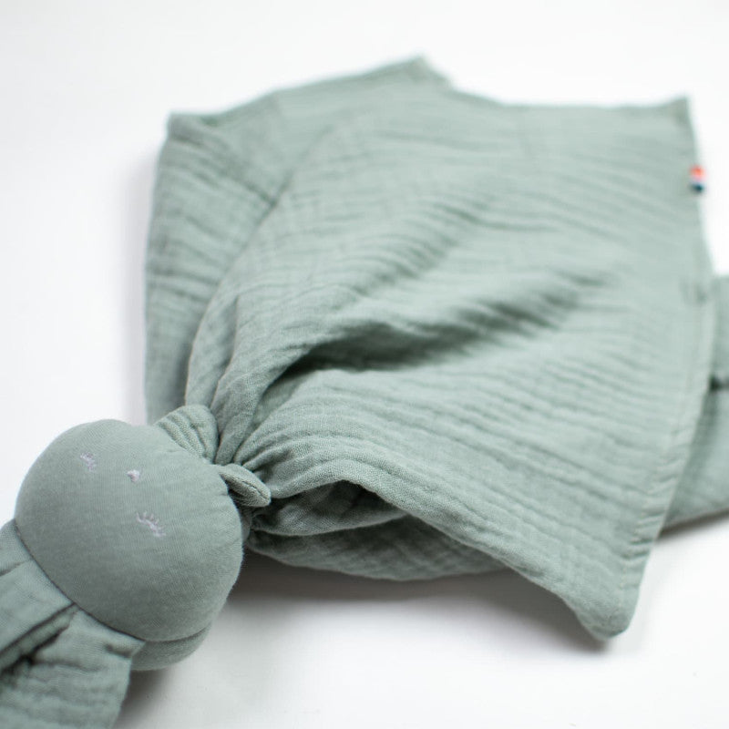 Doudou Lapin personnalisable en gaze de coton, Jeanne