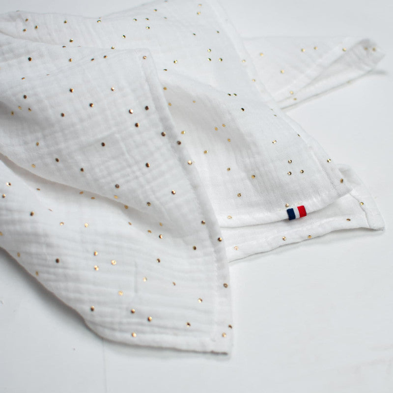 Doudou Conejo personalizable en gasa de algodón, Jeanne