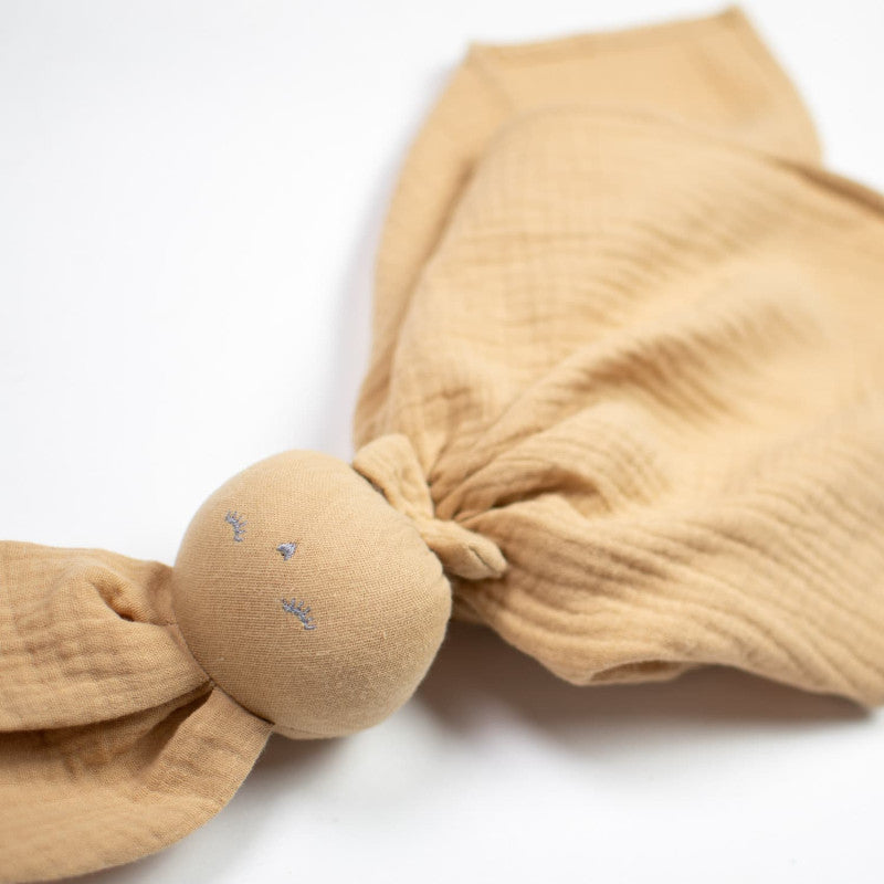 Doudou Lapin personnalisable en gaze de coton, Jeanne