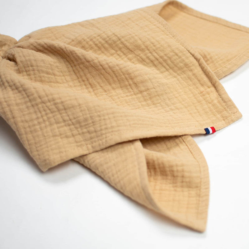 Doudou Conejo personalizable en gasa de algodón, Jeanne