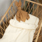 Set berceau, couverture et coussin en gaze de coton, Jeanne