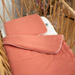 Set berceau, couverture et coussin en gaze de coton, Jeanne