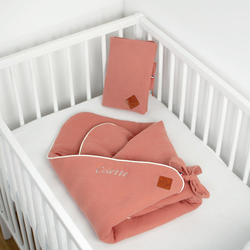 Gigoteuse d'emmaillotage en gaze de coton, Jeanne