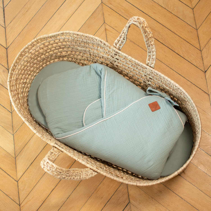 Gigoteuse d'emmaillotage en gaze de coton, Jeanne