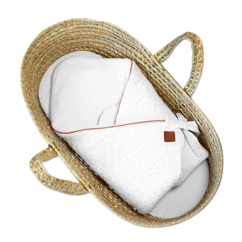 Gigoteuse d'emmaillotage en gaze de coton, Jeanne