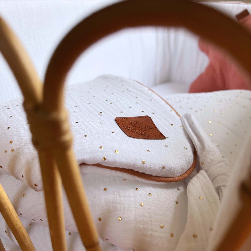 Gigoteuse d'emmaillotage en gaze de coton, Jeanne