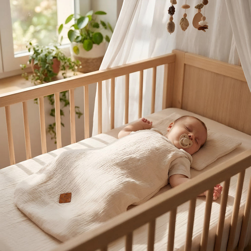 Gigoteuse été TOG 0,5 en gaze de coton, Jeanne