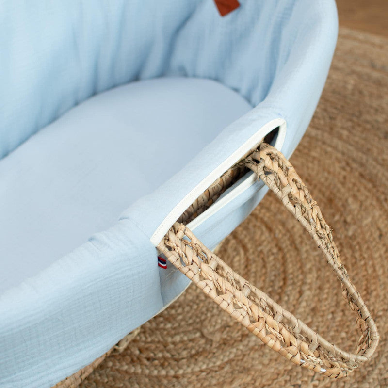 Habillage de couffin en gaze de coton, Jeanne