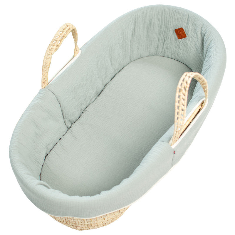 Habillage de couffin en gaze de coton, Jeanne