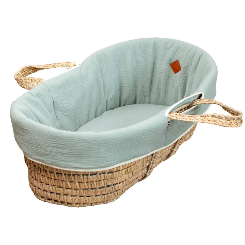 Habillage de couffin en gaze de coton, Jeanne