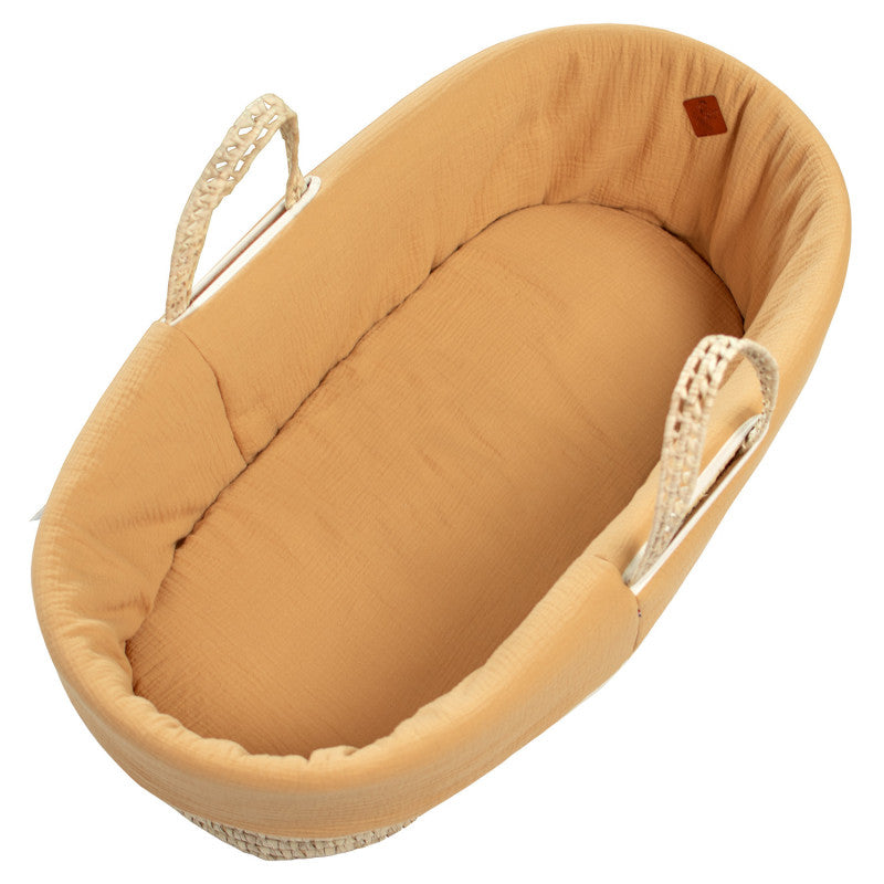 Habillage de couffin en gaze de coton, Jeanne