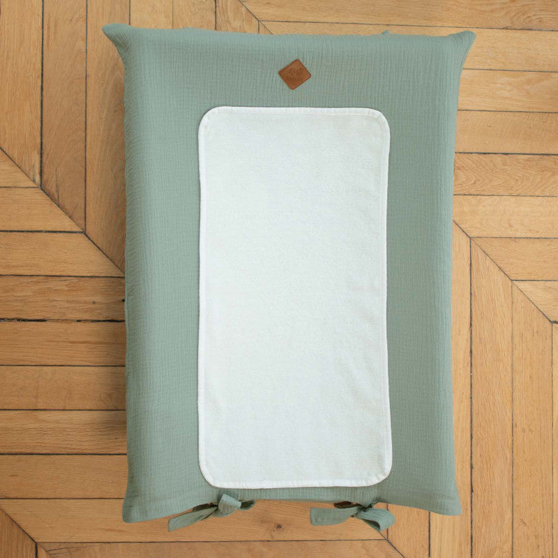 Housse de matelas à langer en gaze de coton, Jeanne