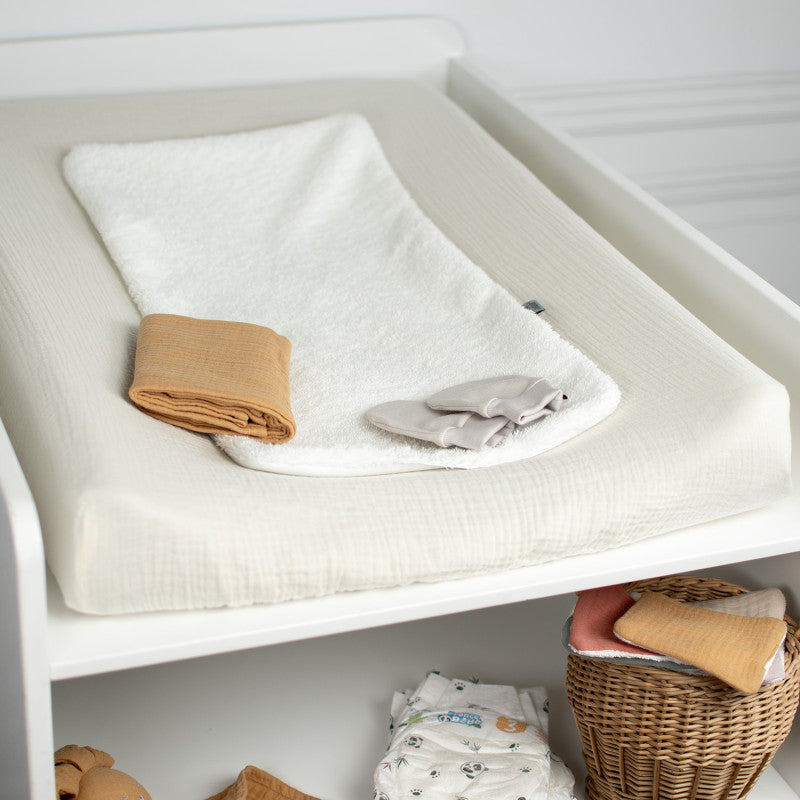 Housse de matelas à langer + éponge bambou, Jeanne