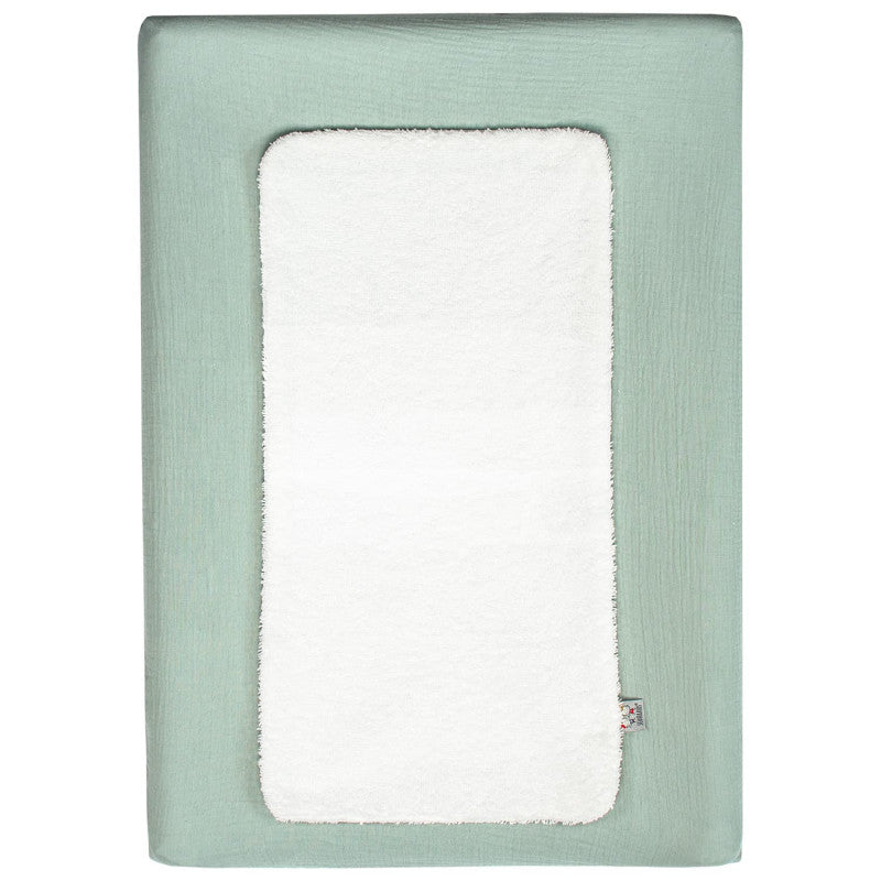 Housse de matelas à langer + éponge bambou, Jeanne