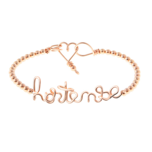 Jonc Perlé Personnalisé / 9 caractères max