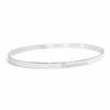 Jonc femme personnalisé - ruban - Argent
